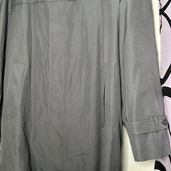 Vintage London Towne Men's Khaki Long Sleeve All-Weather Trench Coat Size 40 - Picture 2 of 10